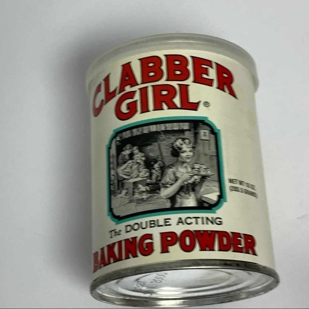 Clabber Girl Baking Powder 10 oz Vintage Decor Metal Tin ONLY Display Prop